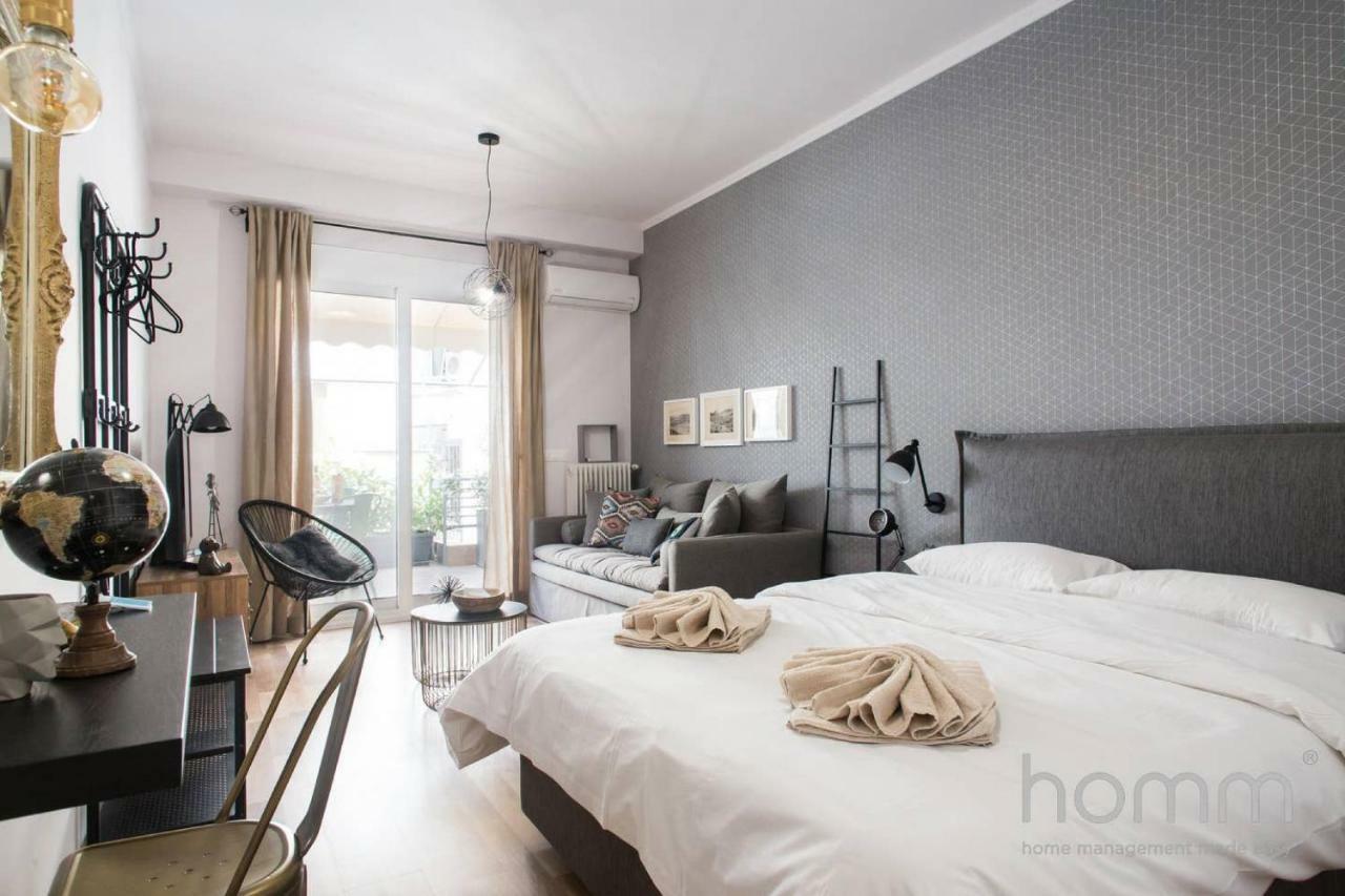 39M² Homm Modern Studio In Kolonaki Lägenhet Aten Exteriör bild